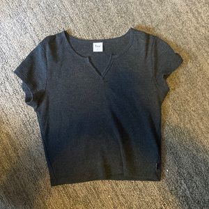 Aritzia tna waffle notch tshirt